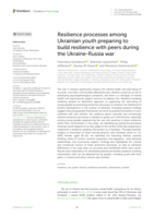 Resilience processes among Ukrainian youth preparing to build resilience with peers during the Ukraine-Russia war