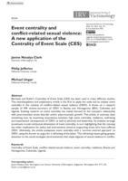 Event centrality and conflict-related sexual violence: A new application of the Centrality of Event Scale (CES)