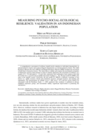 Measuring psycho-social-ecological resilience: Validation in an Indonesian population