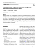 The tutor of resilience program with children who have experienced maltreatment: Mothers' involvement matters