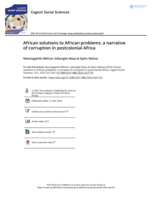African solutions to African problems: a narrative of corruption in postcolonial Africa