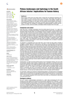 Palaeo-landscapes and hydrology in the South African interior: Implications for human history