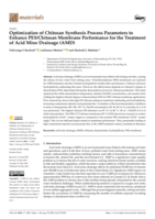 Optimization of chitosan synthesis process parameters to enhance PES/chitosan membrane performance for the treatment of Acid Mine Drainage (AMD)