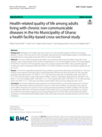 Health-related quality of life among adults living with chronic non-communicable diseases in the Ho Municipality of Ghana: A health facility-based cross-sectional study