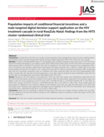 Population impacts of conditional financial incentives and a male-targeted digital decision support application on the HIV treatment cascade in rural KwaZulu Natal: Findings from the HITS cluster randomized clinical trial