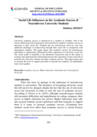 Social life influences on the academic success of neurodiverse university students