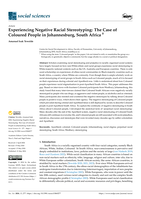 Experiencing negative racial stereotyping: The case of Coloured People in Johannesburg, South Africa