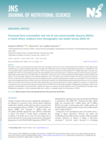 Processed food consumption and risk of non-communicable diseases (NCDs) in South Africa: Evidence from Demographic and Health Survey (DHS) VII