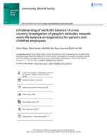 (Un)deserving of work-life balance? A cross country investigation of people's attitudes towards work-life balance arrangements for parents and childfree employees