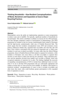 Thinking households-how resident conceptualisations of waste, reclaimers and separation at source shape recycling practices