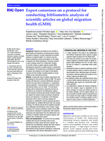 Expert consensus on a protocol for conducting bibliometric analysis of scientific articles on global migration health (GMH)