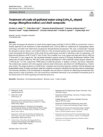 Treatment of crude oil-polluted water using CoFe2O4-doped mango (Mangifera indica) seed shell composite