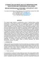 A survey of electrical bicycle infrastructure: Adaptations and conversion challenges 