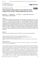 Mental health of older adults by sexual minority status: Evidence from the 2021 national health interview survey