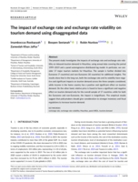 The impact of exchange rate and exchange rate volatility on tourism demand using disaggregated data