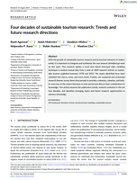 Four decades of sustainable tourism research: Trends and future research directions