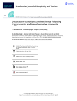 Destination transitions and resilience following trigger events and transformative moments