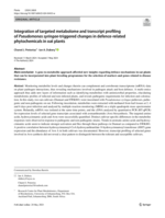 Integration of targeted metabolome and transcript profiling of Pseudomonas syringae-triggered changes in defence-related phytochemicals in oat plants