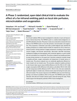 A Phase 1 randomized, open-label clinical trial to evaluate the effect of a far-infrared emitting patch on local skin perfusion, microcirculation and oxygenation
