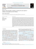 Primary school principals' strategies to develop the social capital of students of east gojjam province, Ethiopia