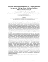Assessing microbial distribution on food preparation surfaces in old age home kitchen surfaces: A quantitative analysis