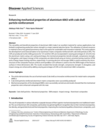 Enhancing mechanical properties of aluminium 6063 with crab shell particle reinforcement