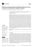 Data-Driven Characterization of Metabolome Reprogramming during Early Development of Sorghum Seedlings