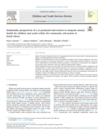 Stakeholder perspectives of a co-produced intervention to integrate mental health for children and youth within the community sub-system in South Africa