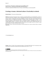 Creating a trauma-informed culture: Practicality in schools