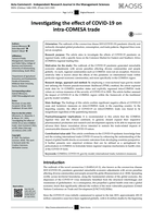 Investigating the effect of COVID-19 on intra-COMESA trade