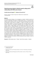 Exploring young students’ attitude towards coding and its relationship with STEM career interest