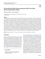 The sensitivity of health impact assessments of PM2.5 from South African coal-fired power stations