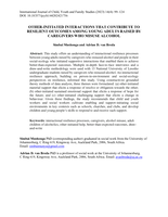 Other-initiated interactions that contribute to resilient outcomes among young adults raised by caregivers who misuse alcohol