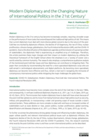 Modern diplomacy and the changing nature of international politics in the 21st century