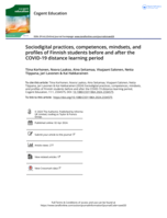 Sociodigital practices, competences, mindsets, and profiles of Finnish students before and after the COVID-19 distance learning period