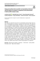 Using personality traits to predict correspondence between self-perception of academic competence and achievement: A latent profile analysis study