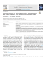 Intervention effects on low performing preschoolers' early mathematical skills: Adding fundamental motor skill practice as a supporting method