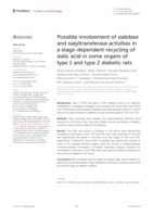 Possible involvement of sialidase and sialyltransferase activities in a stage-dependent recycling of sialic acid in some organs of type 1 and type 2 diabetic rats