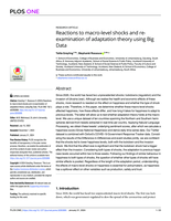 Reactions to macro-level shocks and re-examination of adaptation theory using Big Data