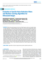 Evaluation of speckle noise reduction filters and machine learning algorithms for ultrasound images