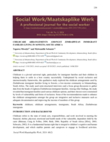 Childcare arrangements amongst Zimbabwean immigrant families living in Soweto, South Africa