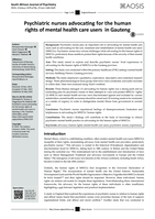 Psychiatric nurses advocating for the human rights of mental health care users in Gauteng