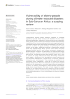 Vulnerability of elderly people during climate-induced disasters in Sub-Saharan Africa: A scoping review