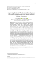 Improving students’ professional development through capstone projects in health sciences higher education