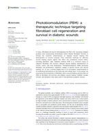 Photobiomodulation (PBM): A therapeutic technique targeting fibroblast cell regeneration and survival in diabetic wounds