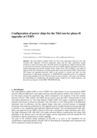 Configuration of power chips for the TileCom for phase-II upgrades at CERN