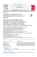 Comparative sanitation data from high-frequency phone surveys across 3 countries