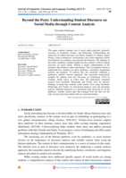 Beyond the posts: Understanding student discourse on social media through content analysis