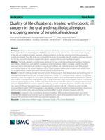 Quality of life of patients treated with robotic surgery in the oral and maxillofacial region: a scoping review of empirical evidence