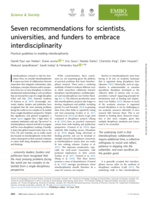 Seven recommendations for scientists, universities, and funders to embrace interdisciplinarity